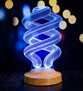 Spiral Şeklinde Gece Lambası, Helezon 3D Led Lamba