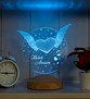 Anneye Hediye, Anneler Günü Özel Melek Annem 3D Led Lamba, Melek Kanatlı Anneler Günü Hediyesi