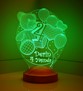 4 Yaşında Bebek Hediyesi 3D Led Lamba