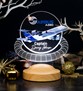 Airbus A380 Yolcu Uçağı Kişiye Özel 3D Led Lamba, Kabin Memuru Amiri Hediyesi, Uçak Severe Hediye
