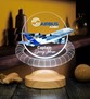 Airbus A380 Yolcu Uçağı Kişiye Özel 3D Led Lamba, Kabin Memuru Amiri Hediyesi, Uçak Severe Hediye