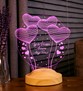 Anneler Günü Hediyesi, Anneye İsimli Hediye, Balon Kalpler Küre Kişiye Özel 3D Led Lamba