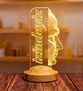 Atatürk Temalı Hediyelik Ürünler Atatürk İzindeyiz Gecelambası 3D Led Lamba, Atam İzindeyiz Sloganı, Ofis ve İşyeri Hediyesi