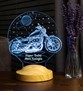 Babalar Günü Hediyesi 3 Boyutlu Motorsiklet Led Lamba Klasik Motosiklet Modeli 3D led lamba