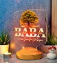 Babalar Günü Hediyesi, Babaya Hediye, Evimizin Çınarı Hediyesi, Renkli İsim Yazılı Kişiye Özel 3D Led Lamba 