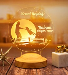 Babalar Günü Hediyesi, Babaya Hediye, Kahraman Babam Led Lamba