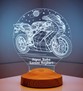 Babalar Günü Hediyesi Motosiklet Racing Motor Hayranları 3 Boyutlu, 3D Led Lamba