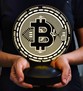 Bitcoin Led Masa Lambası, Bitcoin Hediye, Bitcoin Para Şeklinde Lamba, Kripto Dekoratif Aydınlatma