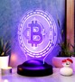 Bitcoin Led Masa Lambası, Bitcoin Hediye, Bitcoin Para Şeklinde Lamba, Kripto Dekoratif Aydınlatma