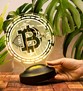 Bitcoin Led Masa Lambası, Bitcoin Hediye, Bitcoin Para Şeklinde Lamba, Kripto Dekoratif Aydınlatma