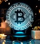 Bitcoin Led Masa Lambası, Bitcoin Hediye, Bitcoin Para Şeklinde Lamba, Kripto Dekoratif Aydınlatma