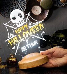 Cadılar Bayramı Halloween Hediyesi Kişiye Özel Happy Halloween Led Lamba 