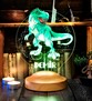 Çocuk Hediyesi Dinozor 3D Led Lamba T-rex Tasarımlı Çocuk Odası Gece Lambası 