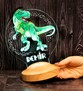 Çocuk Hediyesi Dinozor 3D Led Lamba T-rex Tasarımlı Çocuk Odası Gece Lambası 