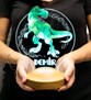 Çocuk Hediyesi Dinozor 3D Led Lamba T-rex Tasarımlı Çocuk Odası Gece Lambası 