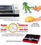 Çocuk Hediyesi Dinozor 3D Led Lamba T-rex Tasarımlı Çocuk Odası Gece Lambası 