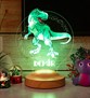 Çocuk Hediyesi Dinozor 3D Led Lamba T-rex Tasarımlı Çocuk Odası Gece Lambası 