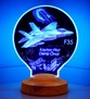 F35 Savaş Uçağı, Hava Kuvvetleri Hediyesi Kişiye Özel Uçak Led Lamba, Havacılık Hediyesi