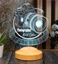 Fotoğrafçıya Hediye DSLR Fotoğraf Makinesi Kişiye Özel 3D Halkalı Led Lamba