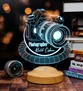 Fotoğrafçıya Hediye DSLR Fotoğraf Makinesi Kişiye Özel 3D Halkalı Led Lamba