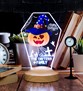 Halloween Cadılar Bayramı Parti Süsü, Halloween Gecesi Temalı LED Lamba, Bal Kabağı, Şapka, Yarasa, Hayalet, Kedi, Tasarımlı Parti Dekorasyonu, Halloween Hediye Fikirleri, İsimli Halloween Süsü