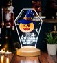 Halloween Cadılar Bayramı Parti Süsü, Halloween Gecesi Temalı LED Lamba, Bal Kabağı, Şapka, Yarasa, Hayalet, Kedi, Tasarımlı Parti Dekorasyonu, Halloween Hediye Fikirleri, İsimli Halloween Süsü