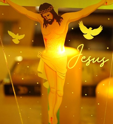 İsa Jesus  Hiristiyan Hediyesi Led Lamba