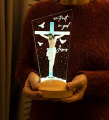 İsa Jesus  Hristiyan Hediyesi Led Lamba