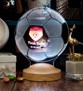 Futbol Topu 3 Boyutlu Takım Logolu Led Lamba, Antrenör Hediyesi Kulüp Logolu, Futbol Hayranlarına, Hocaya, Futbol Seven Çocuğa Hediye