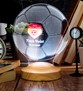 Futbol Topu 3 Boyutlu Takım Logolu Led Lamba, Antrenör Hediyesi Kulüp Logolu, Futbol Hayranlarına, Hocaya, Futbol Seven Çocuğa Hediye