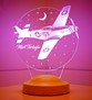Uçak Hediyesi, İsimli Uçak Figürlü Hediye, İsimli Pilot Hediyesi, Uçak Tasarımlı Pilot Hediyesi, Kişiye Özel Led Lamba
