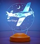 Uçak Hediyesi, İsimli Uçak Figürlü Hediye, İsimli Pilot Hediyesi, Uçak Tasarımlı Pilot Hediyesi, Kişiye Özel Led Lamba