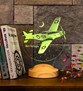 Uçak Hediyesi, İsimli Uçak Figürlü Hediye, İsimli Pilot Hediyesi, Uçak Tasarımlı Pilot Hediyesi, Kişiye Özel Led Lamba