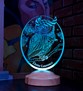Baykuş Kişiye Özel Led Lamba, Baykuş Tasarımlı 3D Gece Lambası, Baykuş Temalı Dekoratif Lamba, Baykuş Şekilli Hediye
