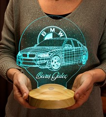 Kişiye Özel  Bmw 3d Led Lamba