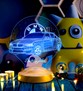 BMW Logolu İsimli Led Lamba, Araba Hayranlarına Hediye, Doğum Günü Hediyesi, Kişiye Özel Hediye 3D Led Lamba