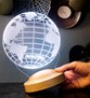 Kişiye Özel Dünya Haritası Figürlü 3D Led Gece Lambası, 3 Boyutlu Küre Dünya Haritası Led Lamba             