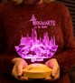 Kişiye Özel Harry Potter Hogwarts Hediyesi,  Hogwarts, 3D Led Lamba