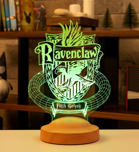 Kişiye Özel Harry Potter Hogwarts Ravenclaw Hediyesi, Harry Potter Ravenclaw, Hogwarts Hediyesi 3D Led Lamba