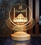 Ramazan Hediyesi, Kişiye Özel İsim Soyisim  ve Mahya Yazısı Yazılabilen Camii Dini Hediye 3D Led Lamba