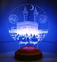 Kişiye Özel İslam Ve Kabe Led Lamba, Dini Hediye Led Lamba