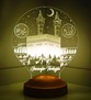 Kişiye Özel İslam Ve Kabe Led Lamba, Dini Hediye Led Lamba