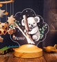 Koala Gece Lambası İsimli, Sevimli Çocuk Bebek Odası Lambası, Koala Konsept Doğum Günü Hediyesi, Koala Uyku Arkadaşı
