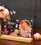 Kişiye Özel Pleksi Şeffaf Çerçeve Hoşgeldin Bebek Fotoğraflı Doğum Günü Hediyesi