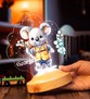 Koala Çocuk Odası Gece Lambası, Koala Bebek Doğum Günü Hediyesi Sevimli Led Lamba, İsimli Çocuk Hediyesi