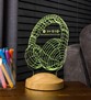 Doğum Günü Hediyesi Spotify Barkod Paylaşımlı Kulaklık Şeklinde Kişiye Özel 3D LED Lamba