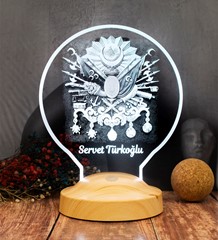 Babaya Hediye, Kişiye Özel Osmanlı Tuğrası Led Lamba