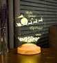 Kişiye Özel Yeni Yıl, Yılbaşı Hediyesi, Mutlu Yıllar Hediyesi, Uçan Geyikler 3D Led Lamba