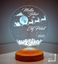 Kişiye Özel Yeni Yıl, Yılbaşı Hediyesi, Mutlu Yıllar Hediyesi, Uçan Geyikler 3D Led Lamba