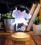 Unicorn Renkli Tek Boynuzlu At İsimli Kız Çocuk Odası Hediyesi Led Lamba, Unicorn Doğum Günü Parti Hediyesi